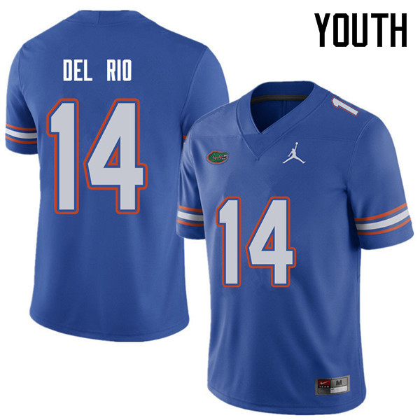 Jordan Brand Youth #14 Luke Del Rio Florida Gators College Football Jerseys Sale-Royal